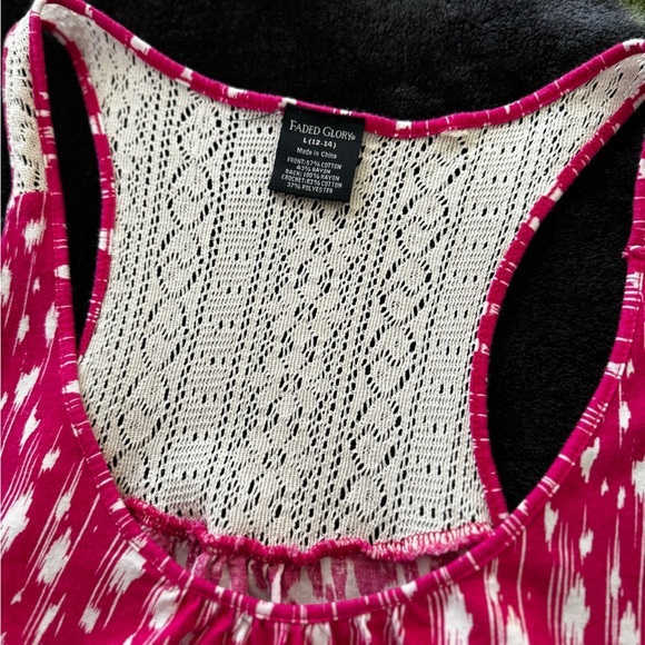 Pink women’s Large Tank Top Flowy - Picture 4 of 4